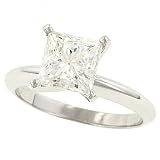 1.92ct Princess Cut Diamond Solitaire Ring Egl G-H/vs1