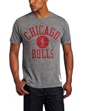 NBA Men's Chicago Bulls Scottie Pippen Originals Practice Name & Number Tri-Blend Short Sleeve Jersey Tee (Dark Grey Heather, Large)