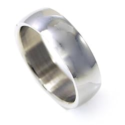 Stainless Steel Basic Size 11 Men's Wedding Ring