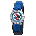 Marvel Comics Kid's MA0103-D2785-BlueVelcro Marvel Spider-Man Classic Time Teacher Watch