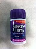 Allegra Allergy - 45 Tablets 180mg each (2pack = total of 90 Tablets)