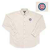 Chicago Cubs MLB Matrix Button Down Shirt (Linen)