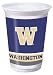 Creative Converting University of Washington Huskies Printed 20 Oz. Plastic Cups (8 Count)