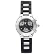 Cartier Women's W10198U2 Must 21 Chronoscaph Stainless Steel and Black Rubber Chronograph Watch