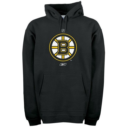 Reebok Boston Bruins Black Primary Logo Hoody Sweatshirt