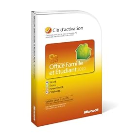 Office famille et �tudiant 2010, 1 poste (cl� d'activation seule)