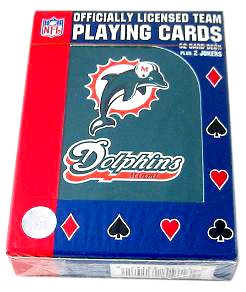 Miami Dolphins Poker Playing Cards