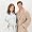 Turkishtowels Terry-Soft Shawl Bathrobe, 100% Combed Pure Turkish Cotton Terry Robe, Free Embroidery, Silversage, Small