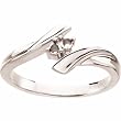 14K White Gold Mother's Ring - 2 Gemstone -- YOU CHOOSE THE COLORS!