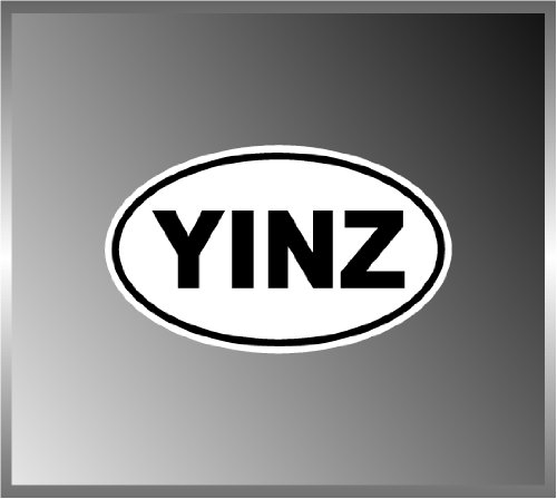 Yinz Pittsburgh Dialect Football Fans Vinyl Euro Decal Bumper Sticker 3