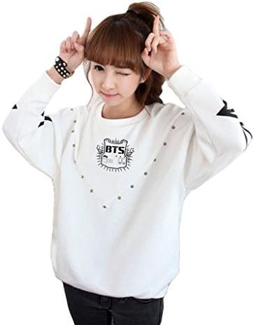 Kpop BTS Sweater Bangtan Boys Rap Monster JIN SUGA JIMIN V JUNG KOO White Pullover M JIMIN 95