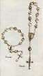 One Decade Finger Rosary with Our Lady of Guadalupe Medallions and Crucifix - MADE IN ITALY