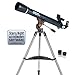 Celestron AstroMaster LT 70AZ Refractor No-Tool Setup Refracting Telescope, Blue (21074)