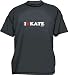 I Heart (Love) Kate Men's Tee Shirt Large-Black
