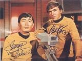 Walter Koenig & George Tekai autographed 11x14 Photo (Star Trek - Sulu & Chekov)