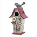 Garden Country Cottage Birdhouse With Flowers And Bird [Kitchen]