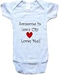 SOMEONE IN IOWA CITY LOVES ME - IOWA CITY BABY - City Series - White, Blue or Pink Onesie / Baby T-shirt