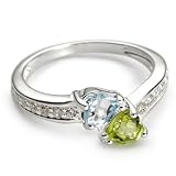Personalized Sterling Silver Couples Ring Gift