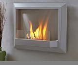 Real Flame Envision Wall-Mounted Ventless Fireplace including PourGel Fuel~Dove Gray