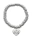Silver Celtic Knot Heart Silver Plated Charm Links Bracelet [Jewelry]