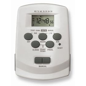 Westek TE06WHB 2 Outlet Digital Timer with 2 Grounded Outlet, White