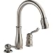 Delta Faucet 978-SSSD-DST Leland Single Handle Pull-Down Kitchen Faucet with Soap Dispenser, Stainless