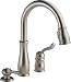Delta Faucet 978-SSSD-DST Leland Single Handle Pull-Down Kitchen Faucet with Soap Dispenser, Stainless