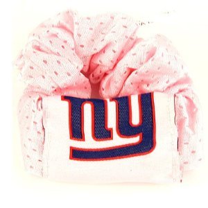 New York Giants NFL Jersey Hair Scrunchie (Pink)
