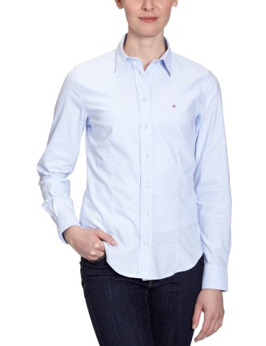 GANT Damen Bluse, 431437, Gr. 48, Blau (455) Preisvergleich