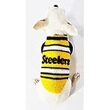 Pittsburgh Steelers Dog Jersey NFL Dog Clothes Football Pet Clothes Super Bowl Puppy Clothing Handmade Crochet Chihuahua Tshirts Dk978 By Myknitt - Free Shipping (XS)