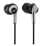 Panasonic RP-HJE300E-K - Ear Canal Headphone with Tragus hold design - 3 pairs of ear pieces (S/M/L) - Black