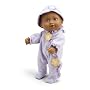 Wild Planet Water Babies 9" African American Newborn Flower Lavender Romper