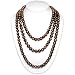 HinsonGayle DIVA Collection 65-Inch Ultra-Luster Chocolate Baroque Cultured Pearl Rope Necklace