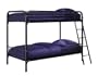 Dorel Home Products Twin-Over-Twin Bunk Bed, Black