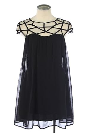 AMAZING CHIFFON TRENDY CAGE DRESS