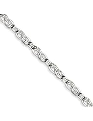 Sterling Silver Rhodium Plated Diamond Bracelet