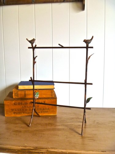 Brooke- Stand Jewelry Display Stand Rack 3 Layer Wrought Iron with Birds- Good for Bracelet, Earrings and Necklaces