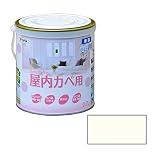 アサヒペン:New水性インテリア 屋内カベ 0.7L バニラホワイト 9017612