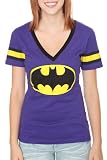 DC Comics Batman Hockey Girls V-Neck T-Shirt