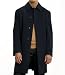 Merino Wool Topcoat Three-Quarter Length (BLACK, 46 REGULAR)