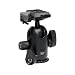Manfrotto 498RC2 Kugelkopf Midi (610g, Belastbarkeit bis 8 kg, Panorama-Blockierung) inkl. 200PL Schnellwechselplatte