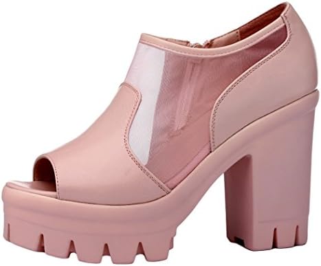 Guciheaven 2015 New Style Fashion Waterproof Shoes Thick Crust Thick High-heeled Shoes(5.5 B(M)US, Pink)