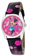 Disney Women's Minnie Mouse Black Leather Strap Watch #41491A