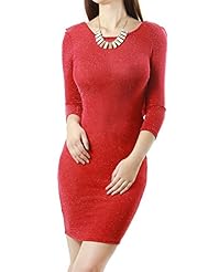 Acrylic/Cotton/Nylon/Polyester/Rayon/Spandex/Viscose/Wool Spring Summer Fall Winter Bodycon Dress  With a Ribbon 