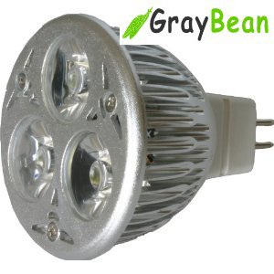 GrayBean DC Dimmable MR16 12V 6W LED Light Bulb(3*2W  Warm White) Equivalent to 45W Halogen Bulbs