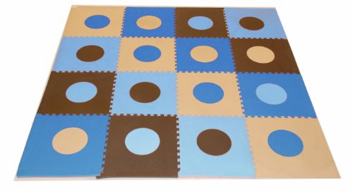 Tadpoles 32 Piece Playmat Set, Blue/Brown