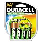 Duracell® Coppertop NiMH pre-charged Rechargeable Battery, AA, 4/Pack