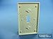 Leviton 78001 1-Gang Toggle Device Switch Wallplate, Standard Size, Thermoset, Device Mount, Light Almond