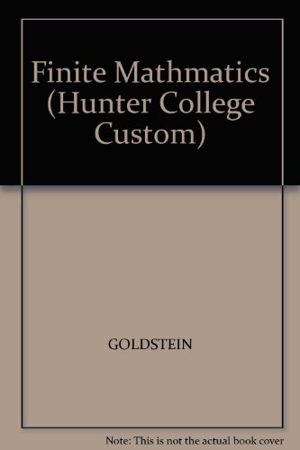 Finite Mathmatics (Hunter College Custom)