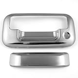 Custom Installation Replacement Chrome Tailgate Handle Cover Set with Keyhole for... by Astra Security